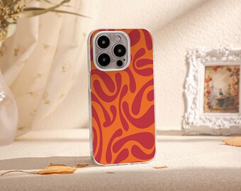 Warped Lines Phone Case Cover for iPhone 14 15 Pro iPhone 13 Pro, iPhone 11 12 13 Mini, iPhone X XR Case with Names, Unique Case