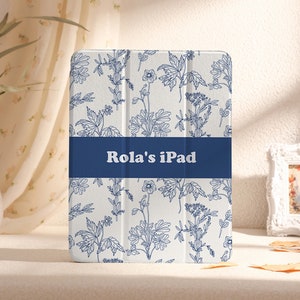Retro Blumen iPad Hülle, iPad Pro 11&quot; 13&quot;Case 2024, iPad Air 11&quot; 13&quot;, Air 5, 4, 3, 2, 1, iPad 2022/2021, iPad mini 6,5,4 iPad Hülle
