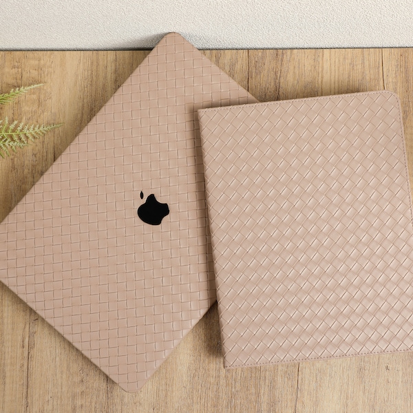 Woven Leather iPad Case, iPad Pro 2022/2021 Case, iPad Air 5, 4, 3, 2, 1, iPad 2022/2021, iPad 2020/2019, iPad mini 6, 5, 4 iPad Cover