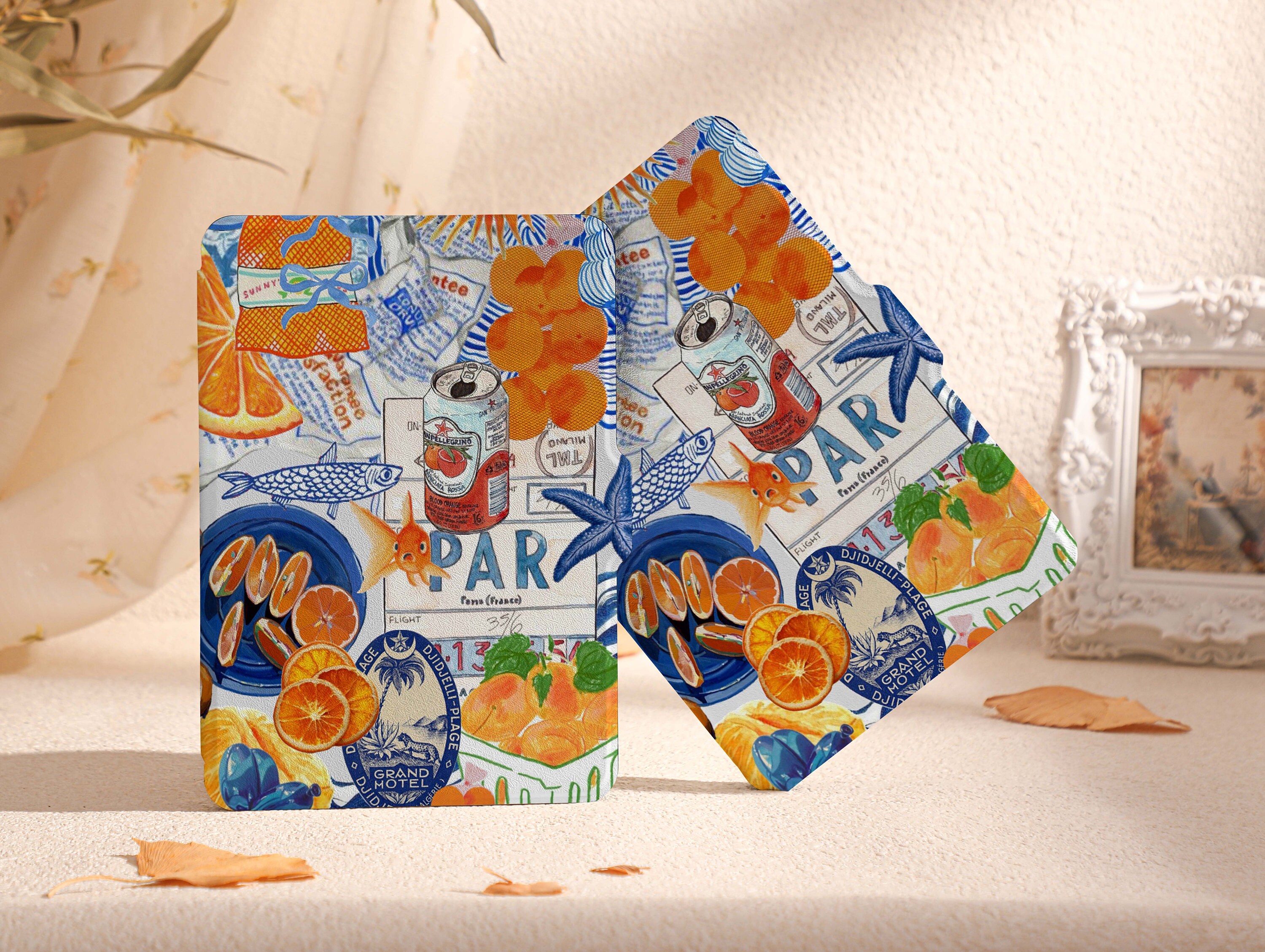 Cool Summer Collage Kindle Case, All New Kindle Case 2022, Paperwhite 6.8 Cover, Kindle Paperwhite 2021 Case, Kindle 10th 11th Gen