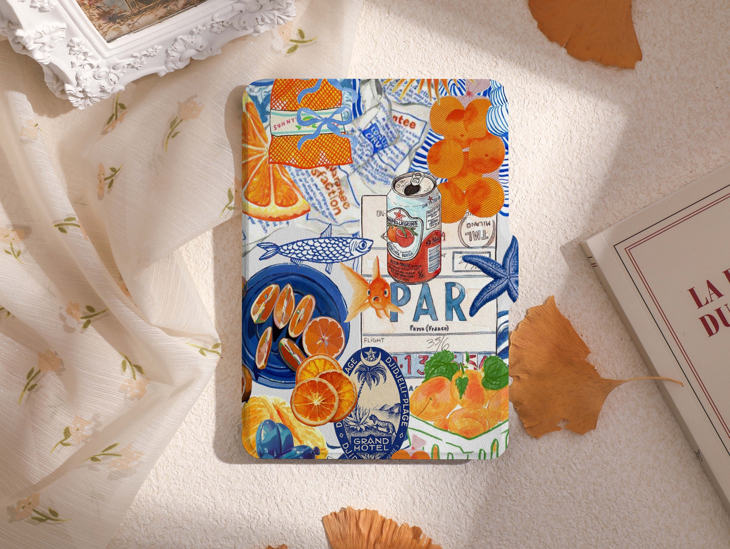 Cool Summer Collage Kindle Case, All New Kindle Case 2022, Paperwhite 6.8 Cover, Kindle Paperwhite 2021 Case, Kindle 10th 11th Gen
