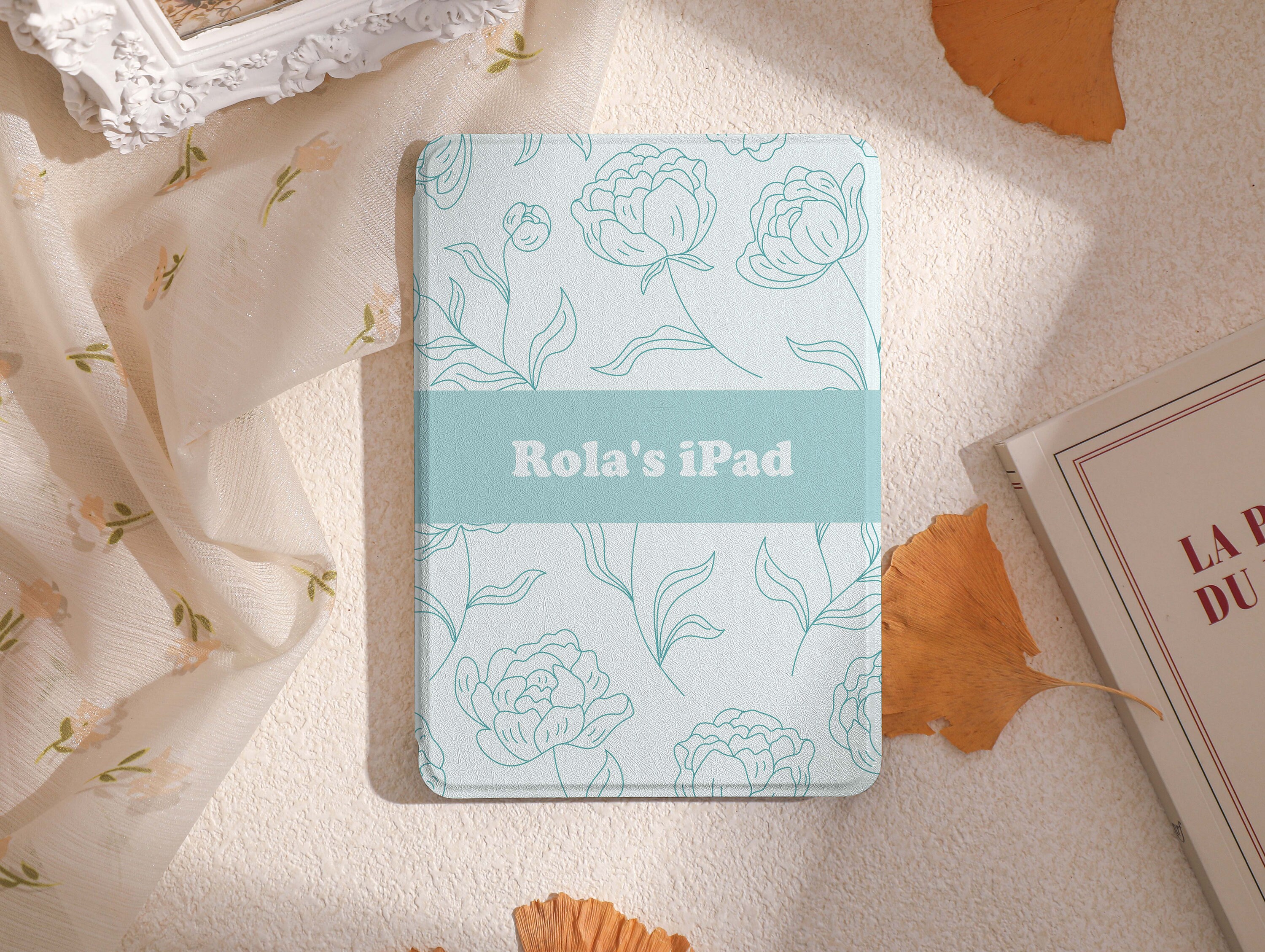 Mint Floral Print Kindle Case, All New Kindle Case 2022, Paperwhite 6.8 Cover, Kindle Paperwhite 2021 Case, Kindle 10th 11th Gen