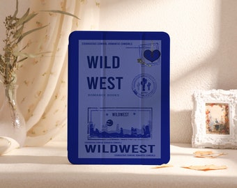 Blue Wild West Art iPad Case, iPad Pro 11" 13"Case 2024, iPad Air 11" 13", Air 5, 4, 3, 2, 1, iPad 2022/2021, iPad mini 6,5,4 iPad Cover