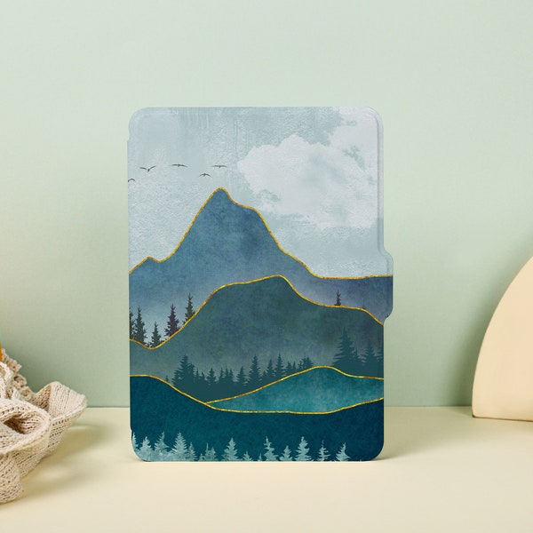 Summer Mountains Kindle Case, All New Kindle Case Kindle Cover, Kindle Paperwhite Case 11th Gen, Personalized Case Book Lover Gift