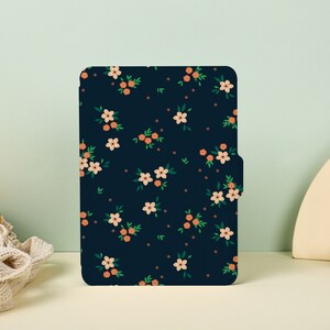Pristine Flowers Kindle Case, All New Kindle Case Kindle Cover, Kindle Paperwhite Case 11th Gen, Personalized Case Book Lover Gift