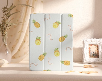 Pineapple Print iPad Case, iPad Pro 11" 13"Case 2024, iPad Air 11" 13", Air 5, 4, 3, 2, 1, iPad 2022/2021, iPad mini 6,5,4 iPad Cover