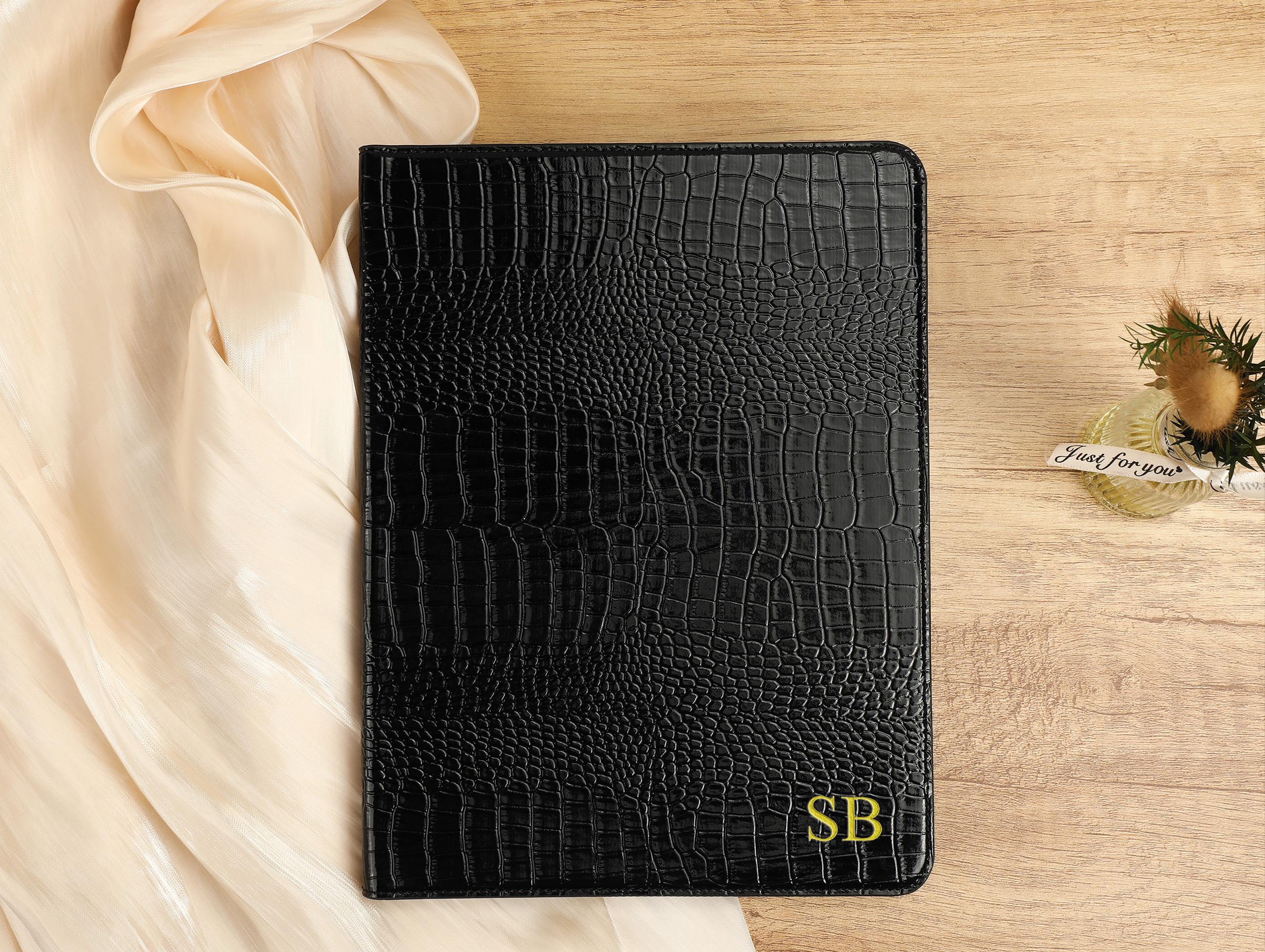 Crocodile Print Leather iPad Case, iPad Pro 2022/2021 Case, iPad Air 5,4,3, 2, 1, iPad 2022/2021, iPad 2020/2019, iPad mini 6,5,4 iPad Cover