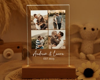 Custom Photo Night Light,Custom Photo LED Lamp,Personalized Picture Lamp,Custom Lamp with Photo, Photo Light Desk Lamp,Valentine's Day Gift