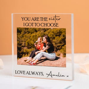 Personalized Friend Photo Acrylic Block,Best Friend Photo Plaque,Custom Birthday Gift,Bestie Gifts,Graduation Gift For Her,Friendship Gifts