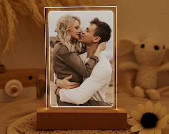 Custom Photo Collage LED Light,Personalized Photo Night Light,Acrylic Picture Lamp,Desk Lamp,Anniversary Gift,Birthday Gift,Valentines Gift