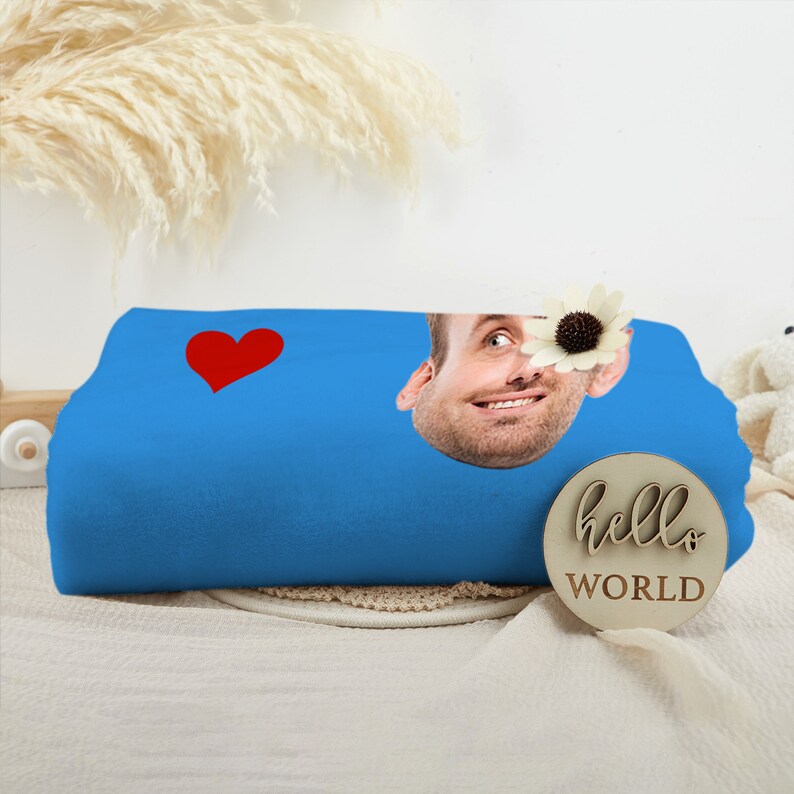 Personalized Face Blanket,custom Blanket With Face,unique Valentine's