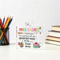 Teacher Appreciation Gift,Personalized Teacher Acrylic Puzzle Piece,Custom Classroom Desk Decor,End Of Year Gift,Thank You Teacher Keepsake