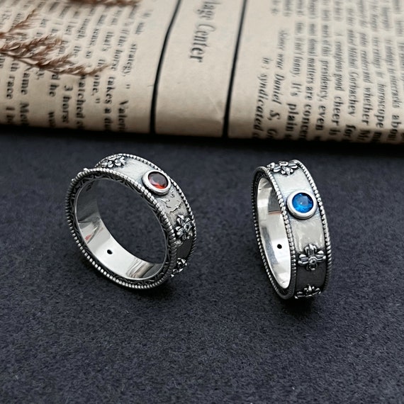 Multi Design Silver Couple Moon and Sun Promise Adjustable Ring Set - Etsy  Denmark