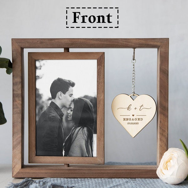 Engraved Engagement Frames Etsy