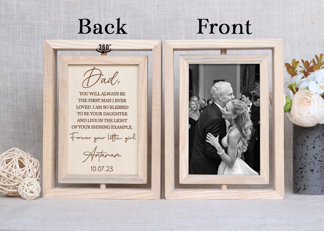 Wedding Gift Dad Father of the Bride Gift Photo Frame Etsy