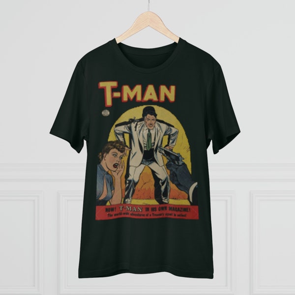 T-Man Comic Book Graphic T-shirt Design