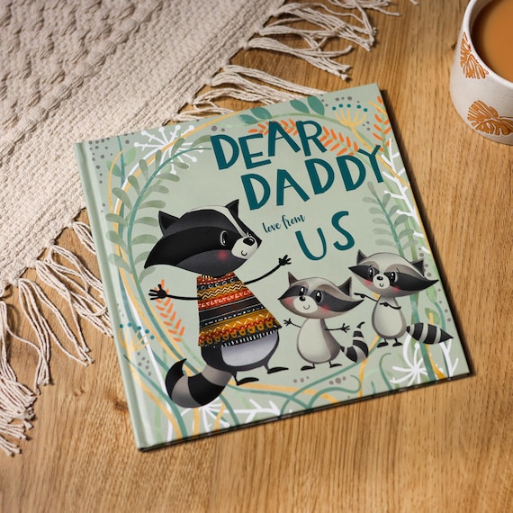 Father's Day Gift from Children Dear Daddy Love From Us Book Keepsake Gift From the Kids to Dad | New Dad Gift, Daddy