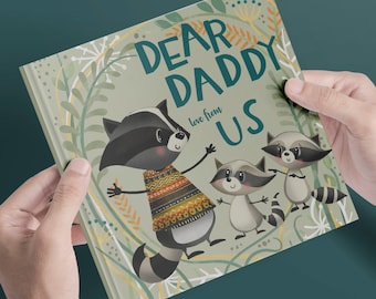Dear Daddy Love From Us Gift Book A keepsake book for children to give their father | Gifts from the kids |  Gift for Daddy | Father's Day