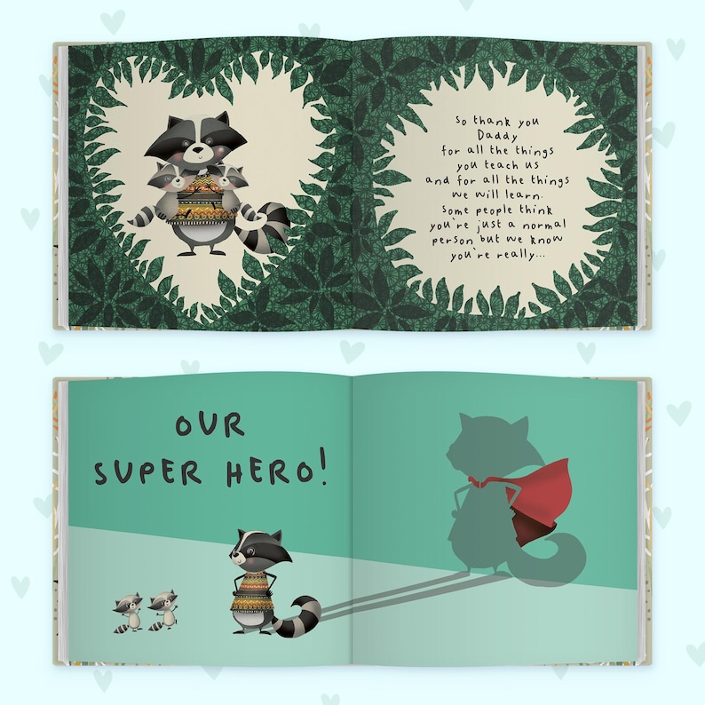 Father's Day Gift from Children Dear Daddy Love From Us Book Keepsake Gift From the Kids to Dad | New Dad Gift, Daddy image 18