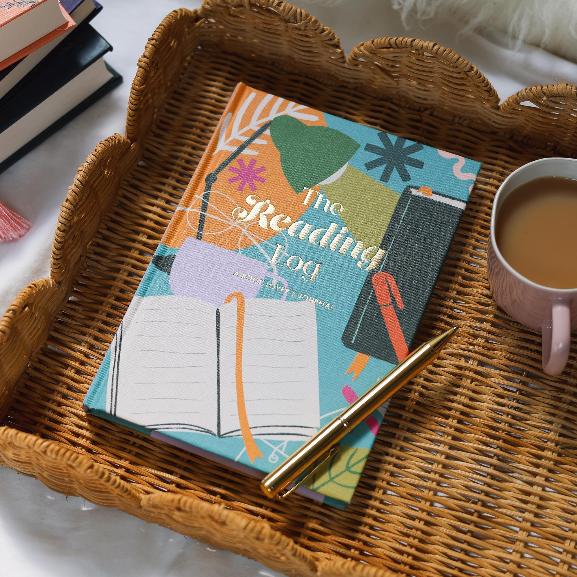 Hardback Reading Journal: Book Tracker, Review & Planner, 48 Books ...