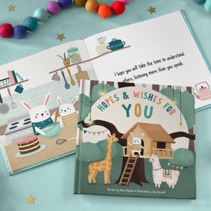 Baptism Gift Hopes & Wishes For You Gift Book A keepsake book | Gift for New Baby | Gift for Child | Christening Gifts From Godparents