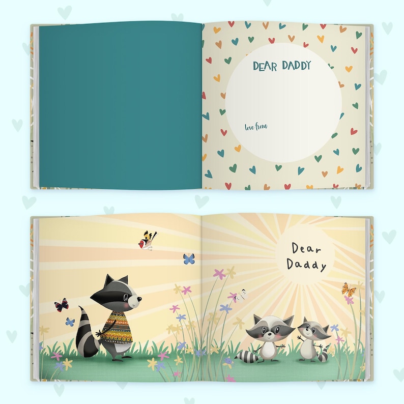Father's Day Gift from Children Dear Daddy Love From Us Book Keepsake Gift From the Kids to Dad | New Dad Gift, Daddy image 11