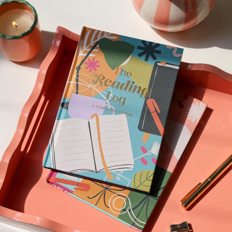 Hardback Reading Journal: Book Tracker, Review & Planner, 48 Books ...