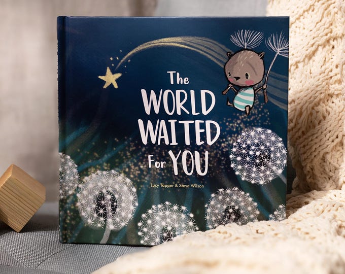 Newborn Baby Book | The World Waited For You Child Keepsake | Storybook Picture Book | Perfect New Mom Gift | New Arrival Present First Book