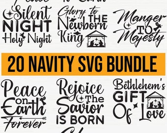 Nativity Scene SVG / Cut File / Cricut / Commercial Use / Christmas SVG ...