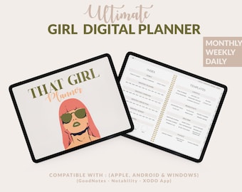 Das Mädchen Digitaler Planer: GoodNotes Kompatibel (Digitaler Download)