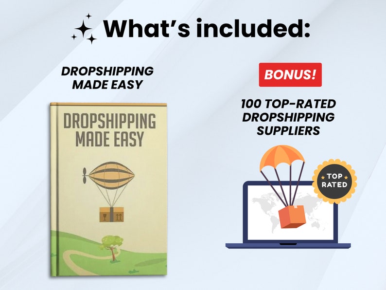 Dropshipping Made Easy Beginner's Guide Ebook PDF Start Etsy