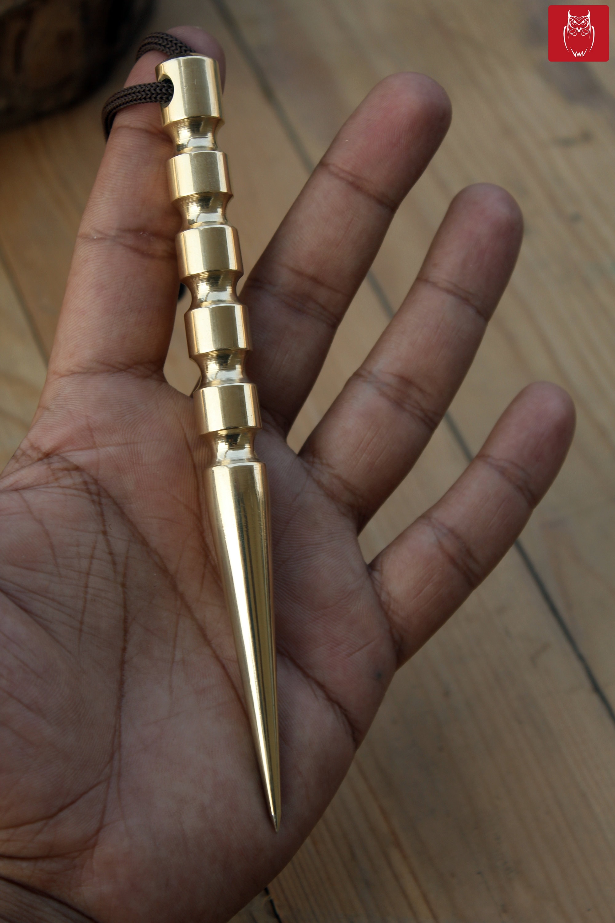 EDC Brass Marlinspike - Durable Marlin Spike for Paracord Knitting Sailing,  Boat