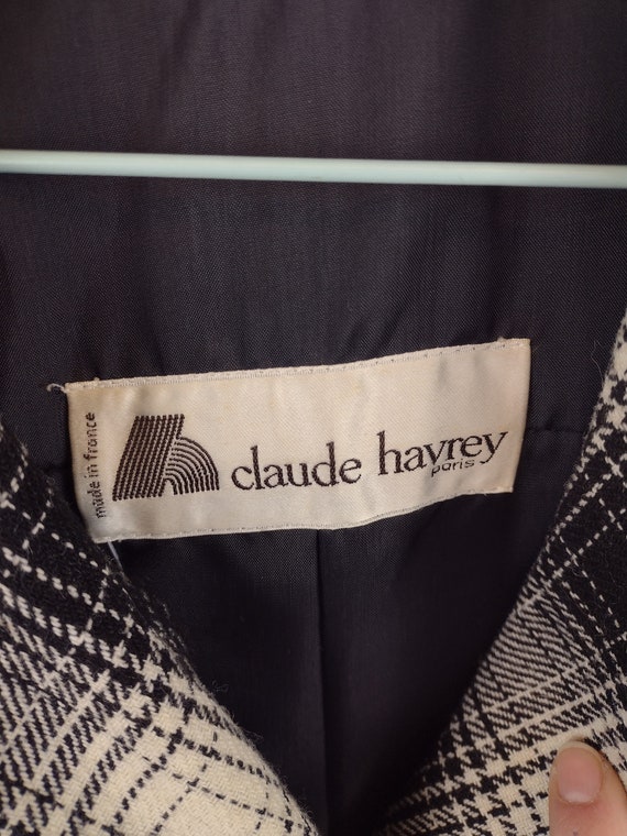 Claude Havrey checked trench coat - image 4
