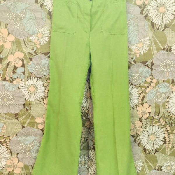 pantalon 1970 Vert pomme