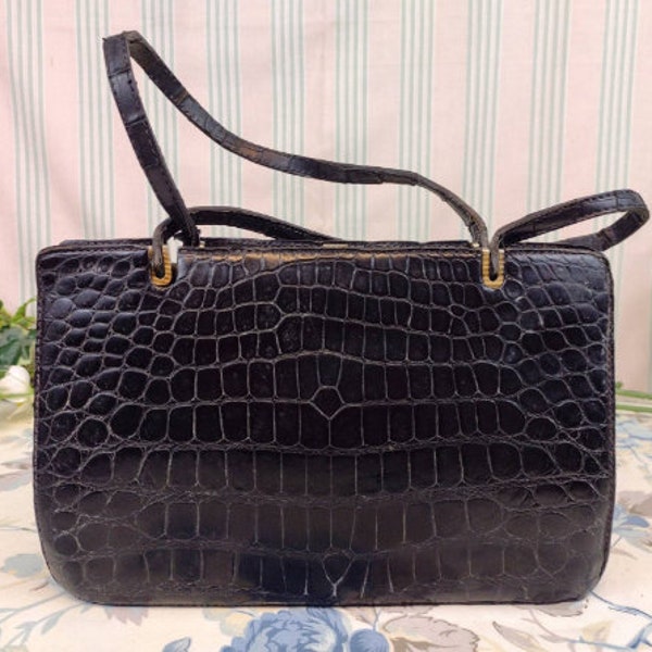 Sac En cuir noir 1960