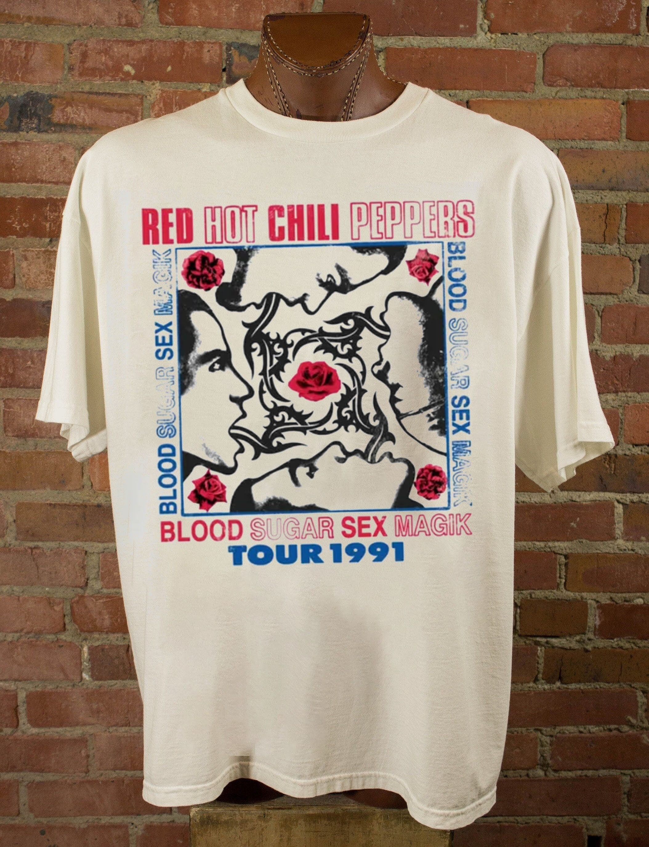 Red Hot Chili Peppers 90s Vintage Style Unisex Tshirt, Red Hot Chili Peppers Rock Band 2023
