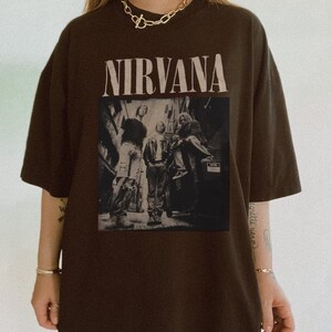 Nirvana Unisex Shirt, Vintage Band Tee, In Utero Nirvana Tour 90s Shirt, Kurt Cobain, Oversized Music Rock Festival Clothes