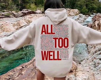 All Too Well swearshirt and hoodie, Taylor Vintage Sweatshirt, Taylor's Version T-Shirt, Taylor Merch, Taylor Swiftie Shirt, Swiftie Merch