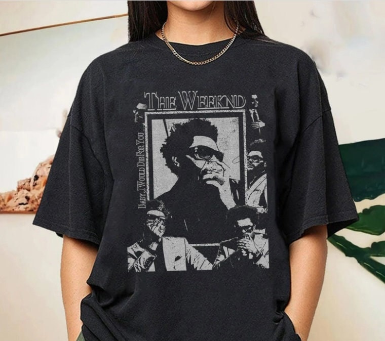 Vintage the Weeknd Tshirt the Weeknd Shirt Hip-hop Music Shirt