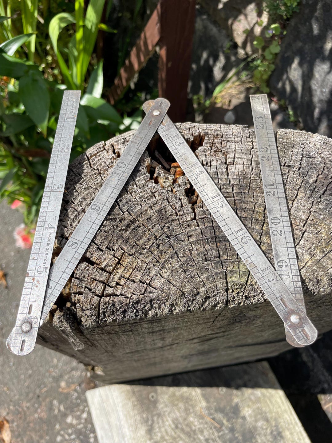 Vintage Metal Folding Ruler - Made in Germany - Etsy