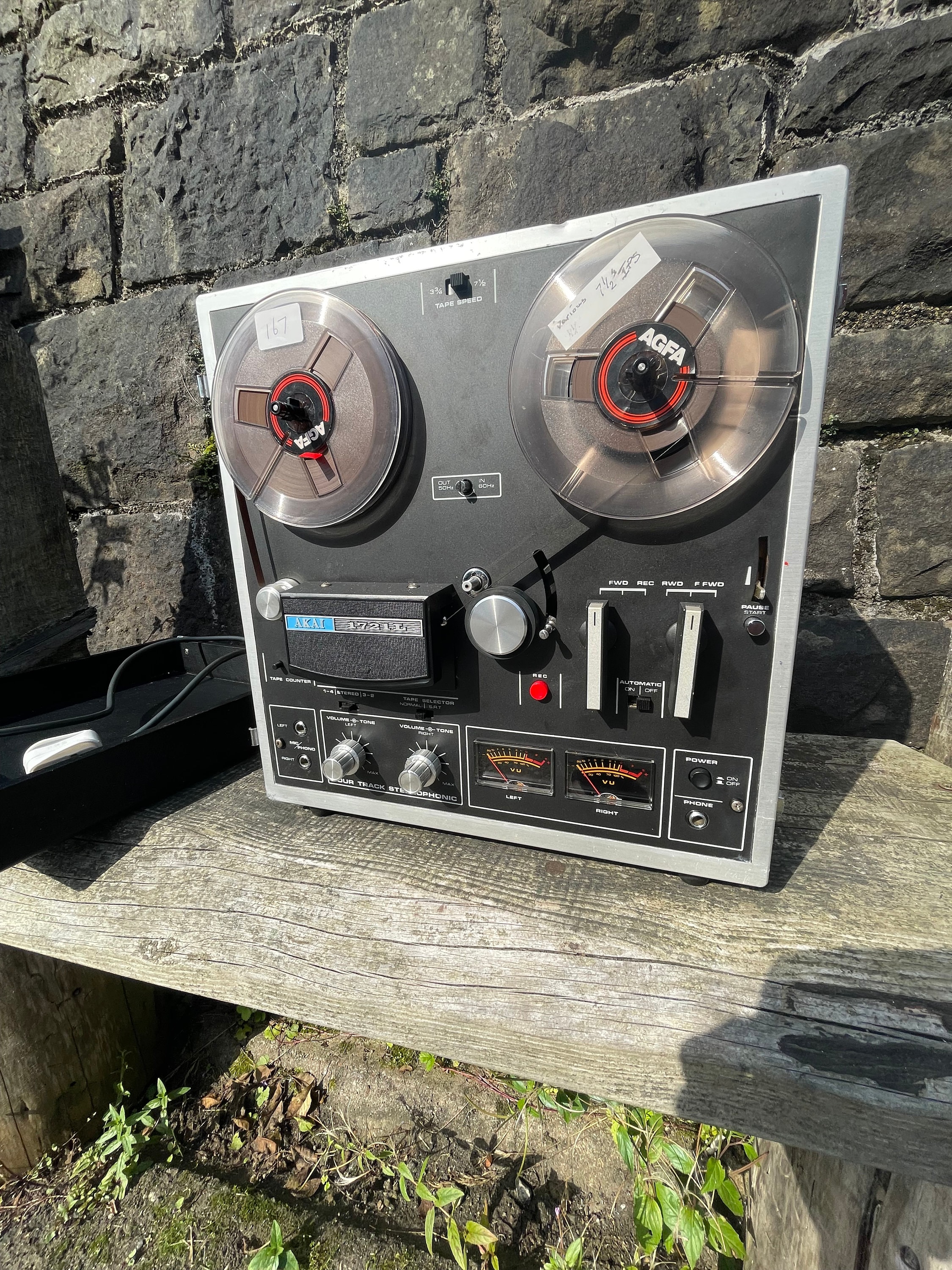 Vintage Akai 1721L Reel to Reel Recorder - 1970s Leather Case - Etsy
