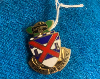 USA 13th Infantry enamel badge