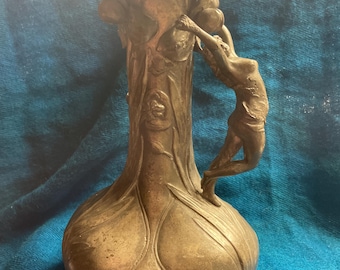 Art Nouveau Pewter Pitcher - @1900 French