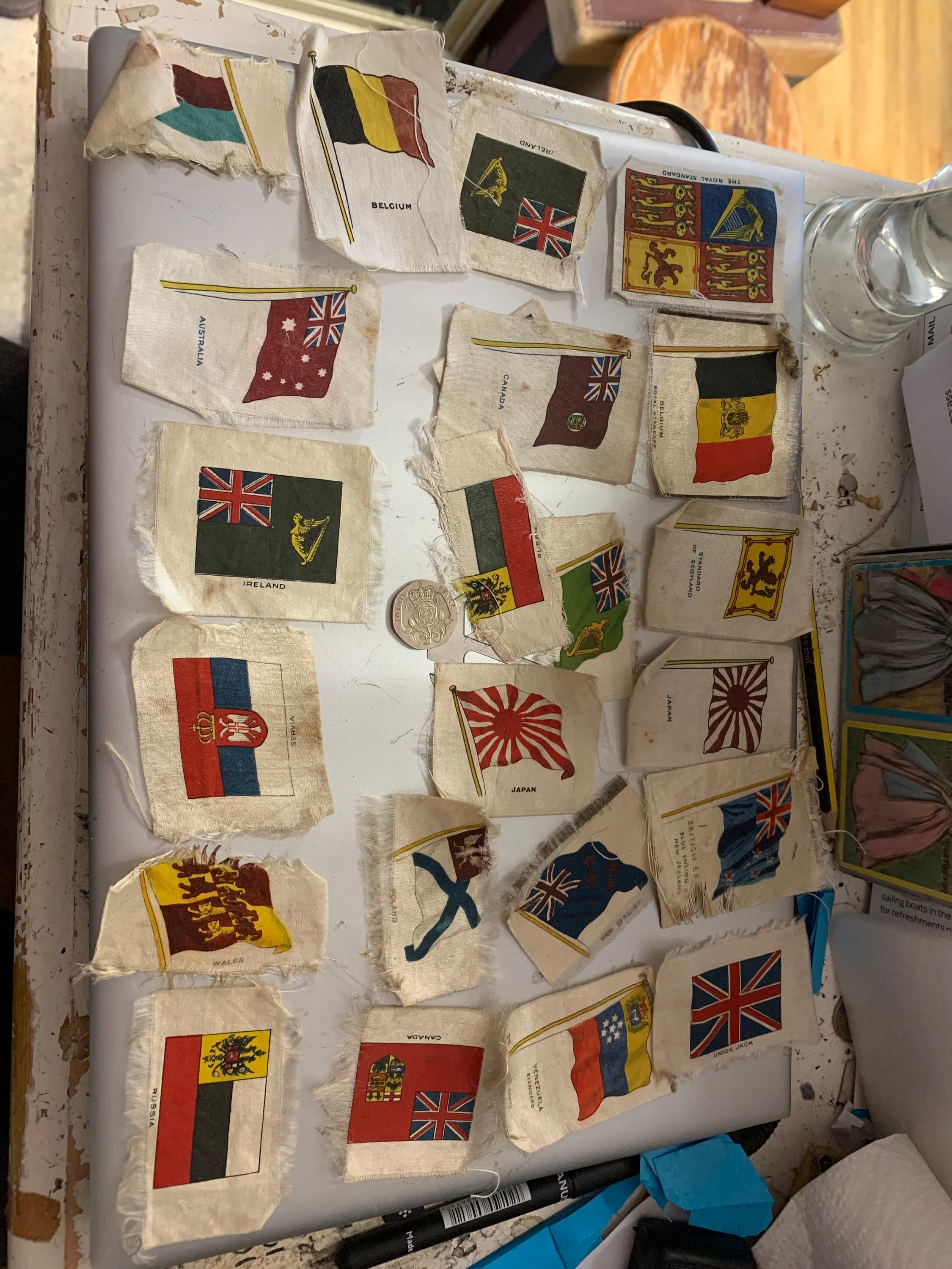 1930s cigarette silk collectibles