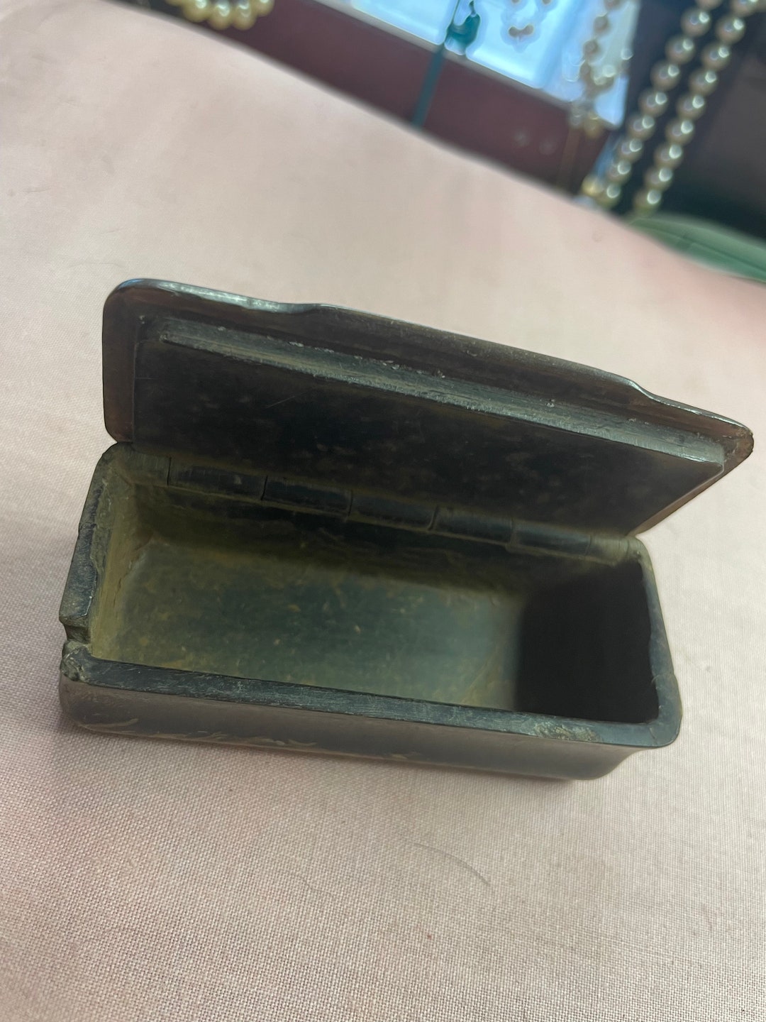Pink Snuff Box Victorian Snuff Box - Etsy
