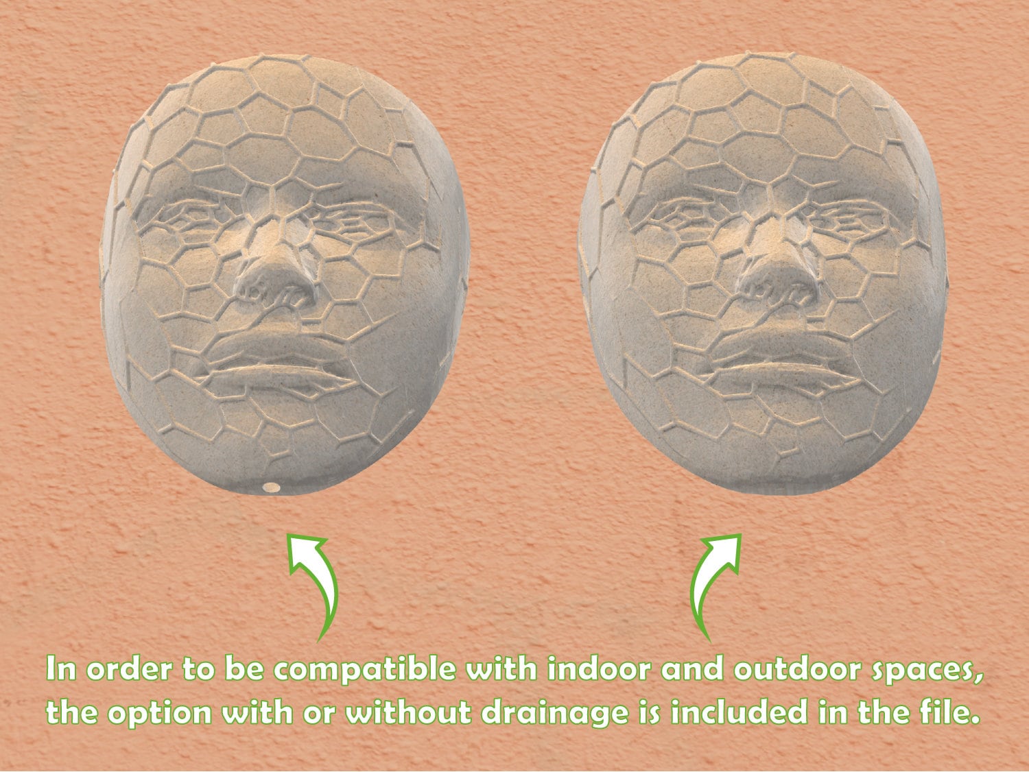 Wall Planter STL FILE, Stl File for 3D Printer, Head Planter With