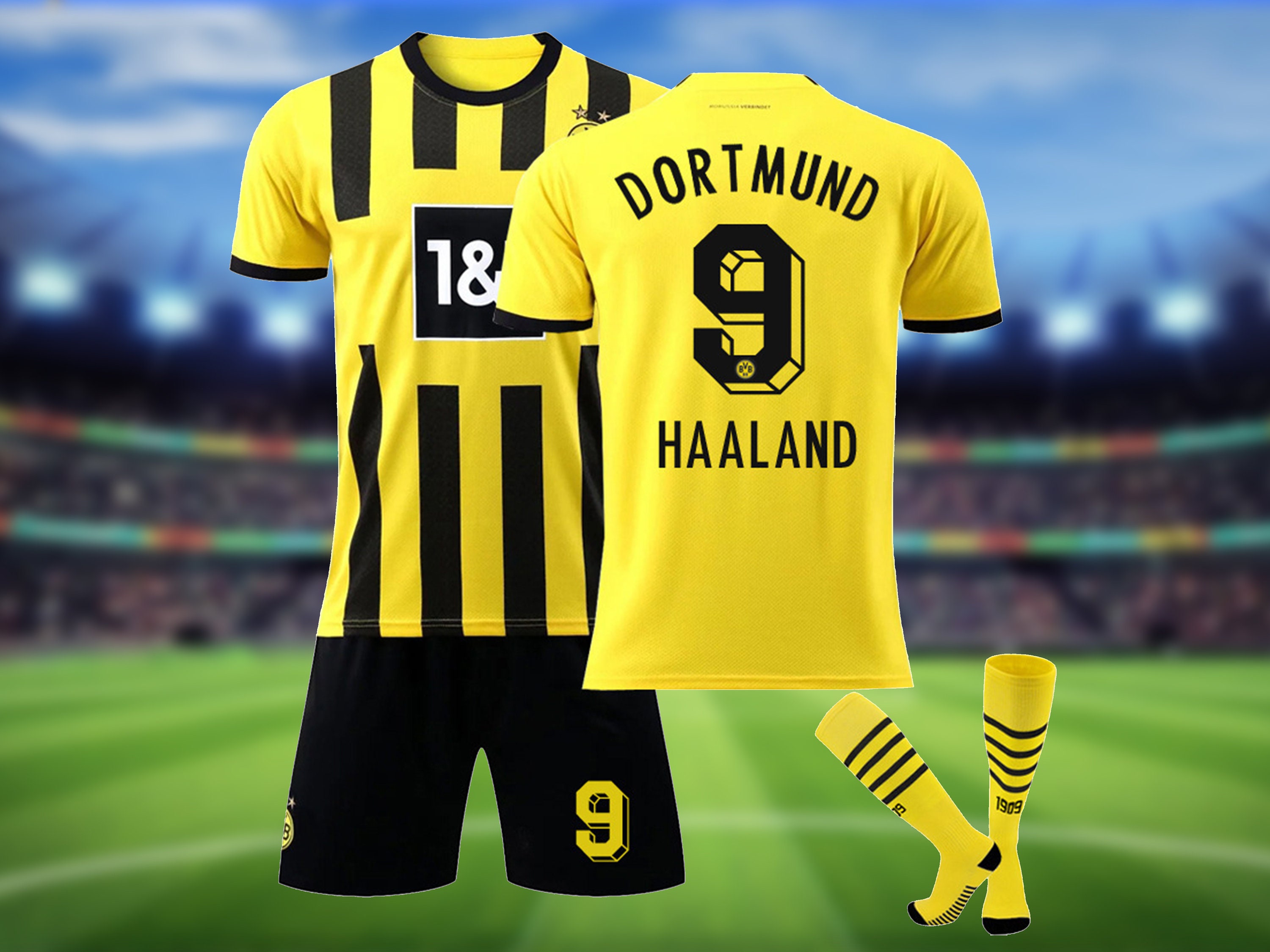 Puma Borussia Dortmund 2023 Away Sponsor Jersey 22 Bellingham