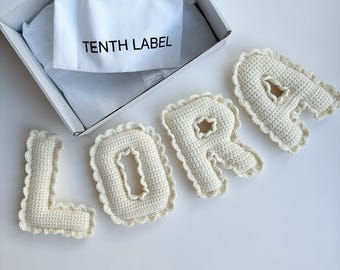 Personalized Crochet Name Garland: Baby Shower Nursery Decor
