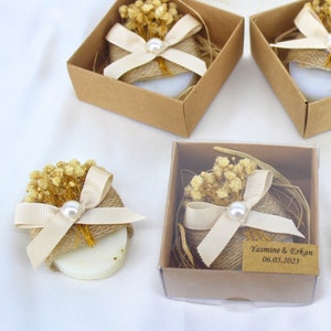 Sapone profumato alla lavanda per matrimonio personalizzato, bomboniere per ospiti, henné, fidanzamento e regalo di sapone fatto a mano per baby shower, bomboniere uniche