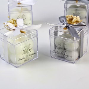 Personalisierte Bubble Candle Hochzeitsbevorzugungen für Gäste in großen Mengen, spezielle Hochzeitskerze, Verlobungs und Hennageschenk, einzigartige Bevorzugungen Bild 2